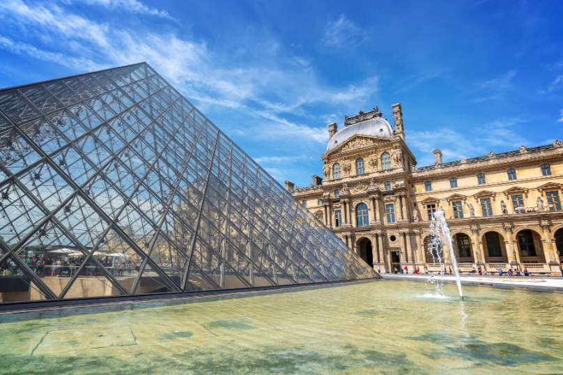 Louvre museum in Paris, France