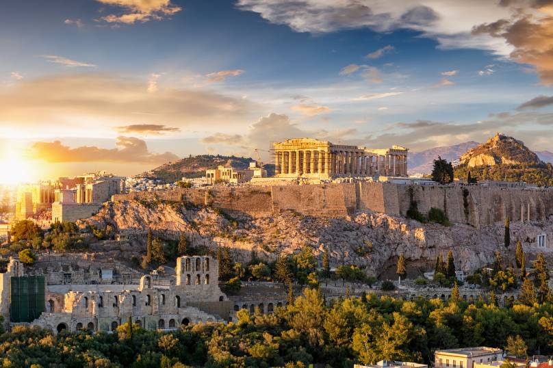The Acropolis in Athens, Greece
