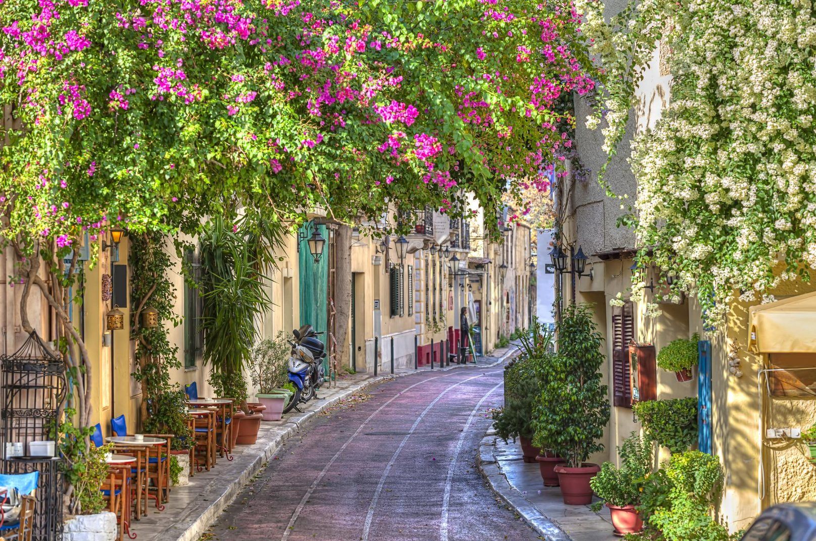 Plaka Neighborhood in Athens, Greece