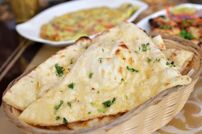 Garlic Naan best foods in India
