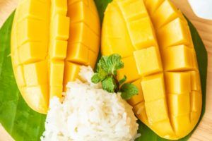 Mango Sticky Rice best foods in Thailand