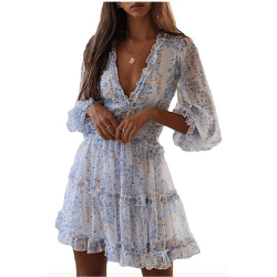 spring and summer clothes ruffled dress