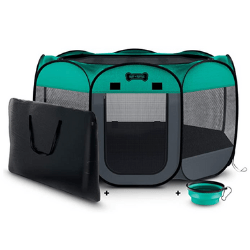 Folding Play Pen - traveling with pets