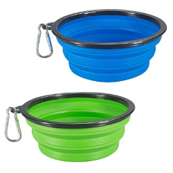 Collapsable bowls - traveling with pets