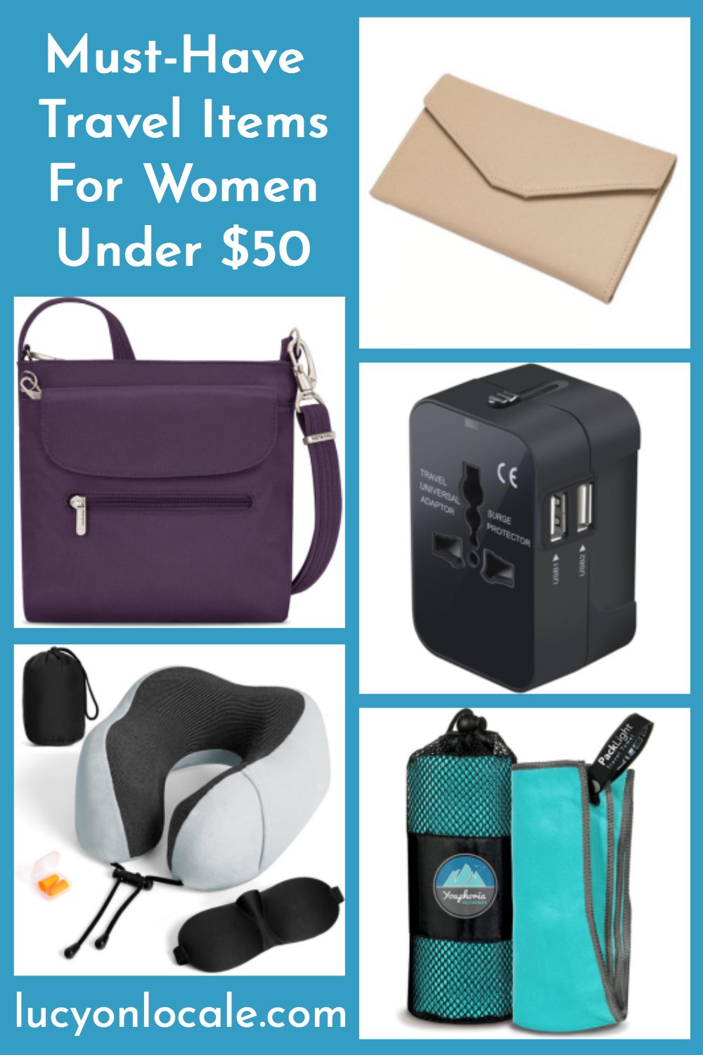 10 must-have travel items for women under $50